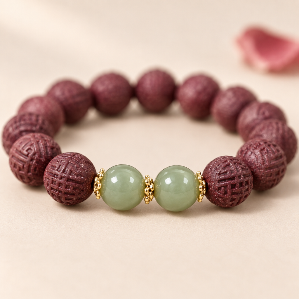 Rose He­xiang Bracelet | Handcrafted Botanical Beads