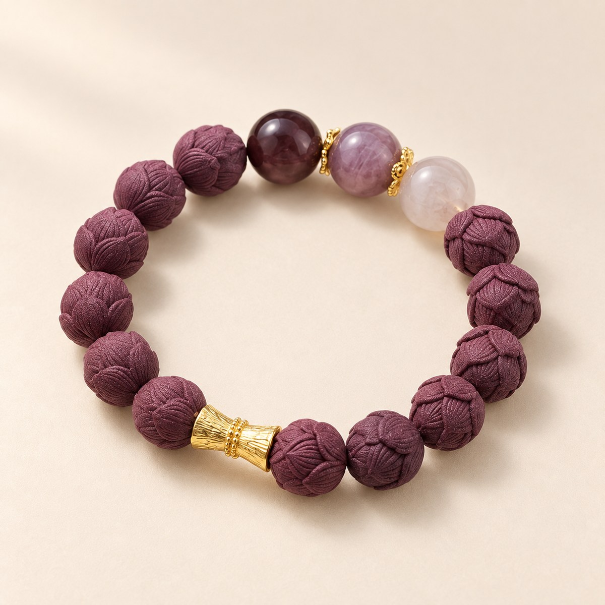 Rose He­xiang Bracelet | Handcrafted Botanical Beads