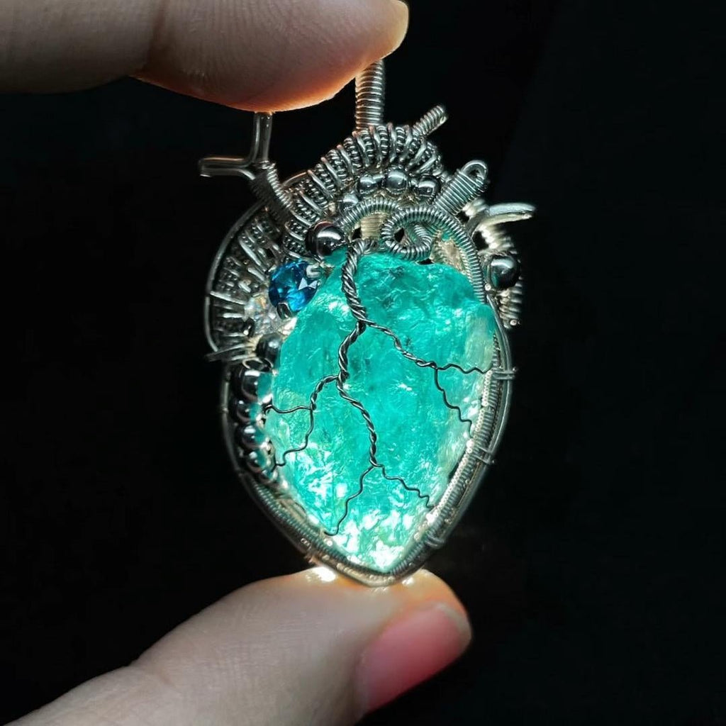 Crystal Heart Pendant - DAO&NATURE