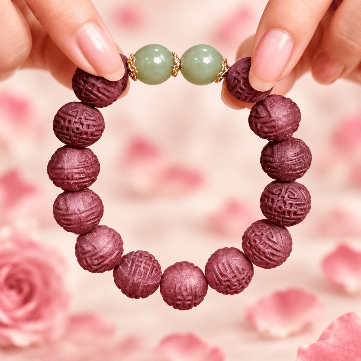 Rose He­xiang Bracelet | Handcrafted Botanical Beads - DAO&NATURE