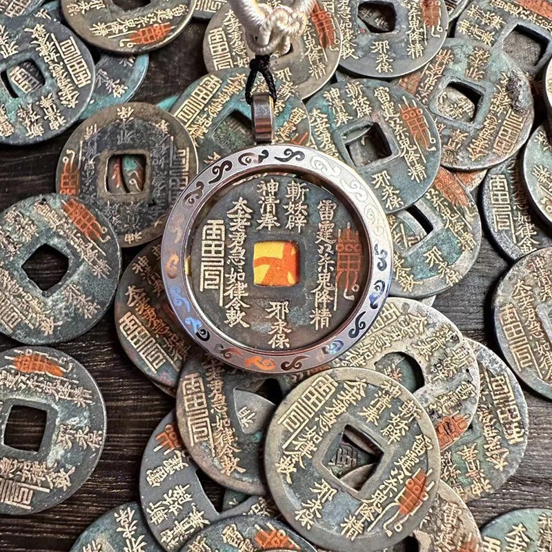 Shangui Fortune Coin · Hand - Carved Ancient Talisman - DAO&NATURE