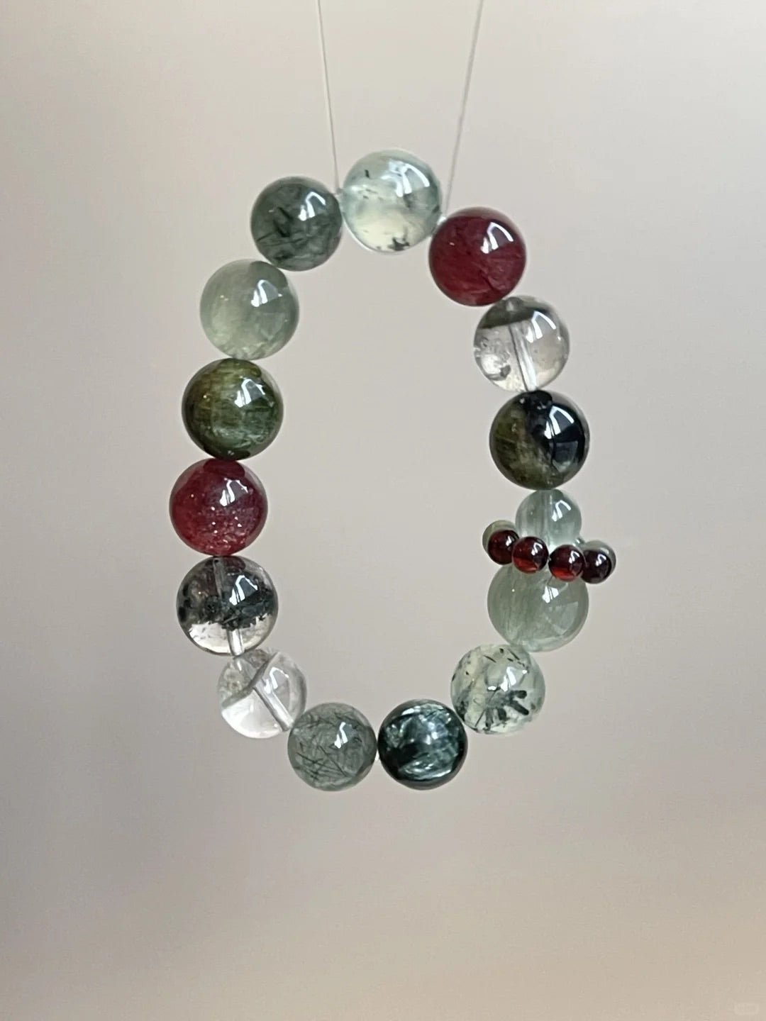 “Wild Plum” – Natural Green Crystal Bracelet | Nature’s Gentle Energy - DAO&NATURE