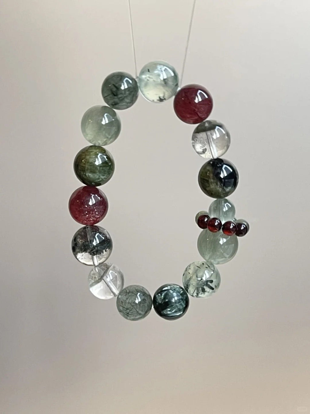 “Wild Plum” – Natural Green Crystal Bracelet | Nature’s Gentle Energy - DAO&NATURE