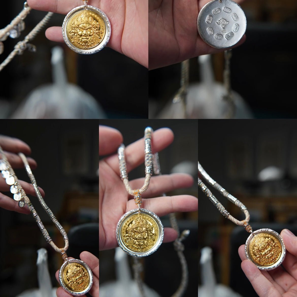 Yellow Dzambhala Pendant - DAO&NATURE
